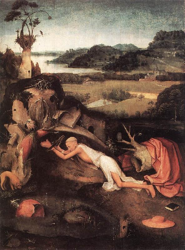 BOSCH, Hieronymus St Jerome in Prayer gfjgh oil painting picture